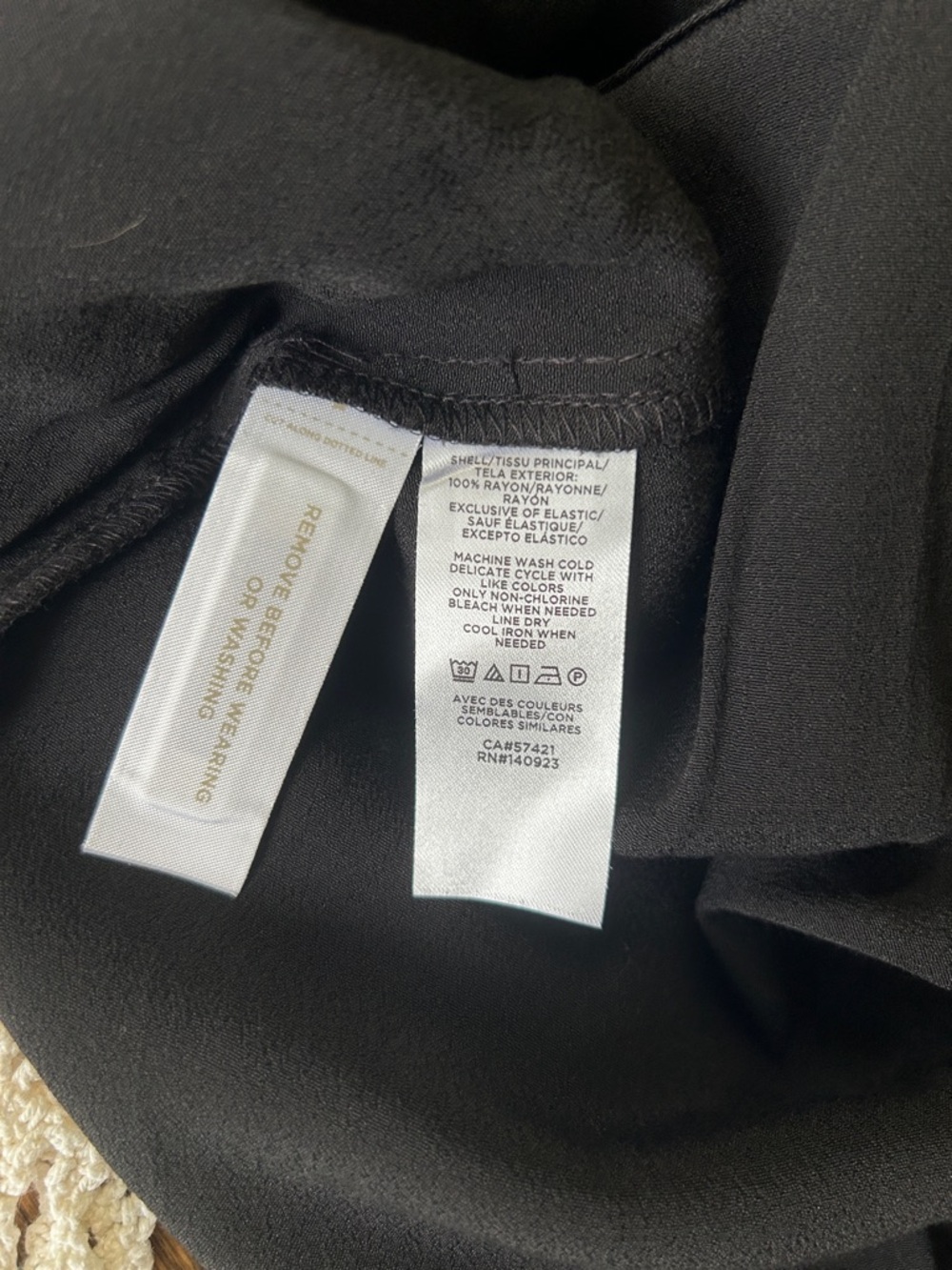 LOFT Black Short-Sleeve Jumpsuit with Ruffle Sleeve Detail - Picture 4 of 7